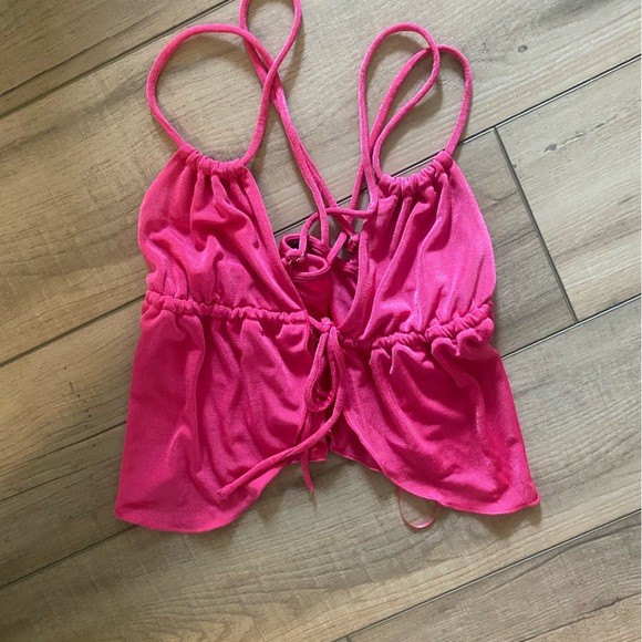 Bershka Tops - Nwot hot pink going out top